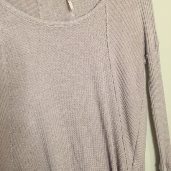 Free People Taupe/Lavender Long Sleeve Thermal - Picture 4 of 8